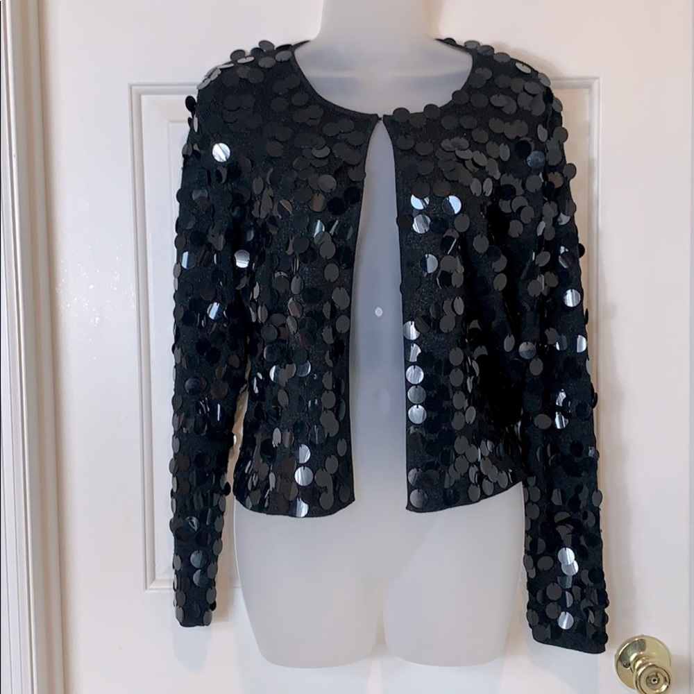 Fun Metallic Bangle Sequin Sweater. - image 1